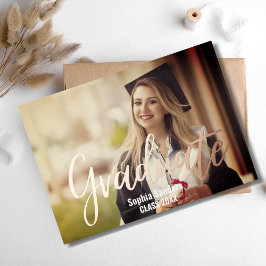 Invitación Con Relieve Metalizado Photo of Graduation with Metallic relief