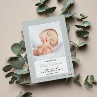 Plata Gris Escogida Amada Presentando Bebé Adoptad