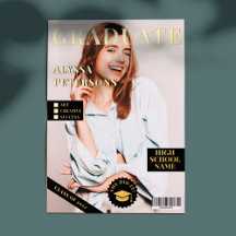 Portada de la revista 2 fotos oro negro de graduac