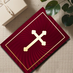 Invitación Con Relieve Metalizado Primera comunicación/confirmación de Red Swirl