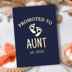 Invitación Con Relieve Metalizado Promocionado a la tía / Moda de oro azul de la Mar