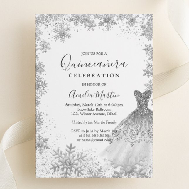 Invitación Con Relieve Metalizado Quinceanera (Subido por el creador)