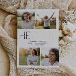 Invitación Con Relieve Metalizado Relieve metalizado dorado Fete Moderno Lo Hizo Fot