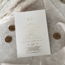 Relieve metalizado dorado romántico | Boda de Mono