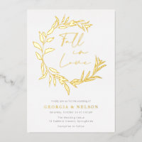 Relieve metalizado dorado Salir De Wreath Cae En A