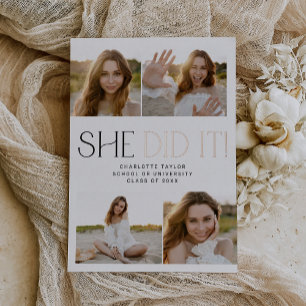 Invitación Con Relieve Metalizado Relieve metalizado Fete Moderno Que Hizo Foto Grad