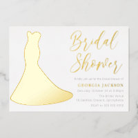 Relieve metalizado Golden Dress Silhouette Bridal