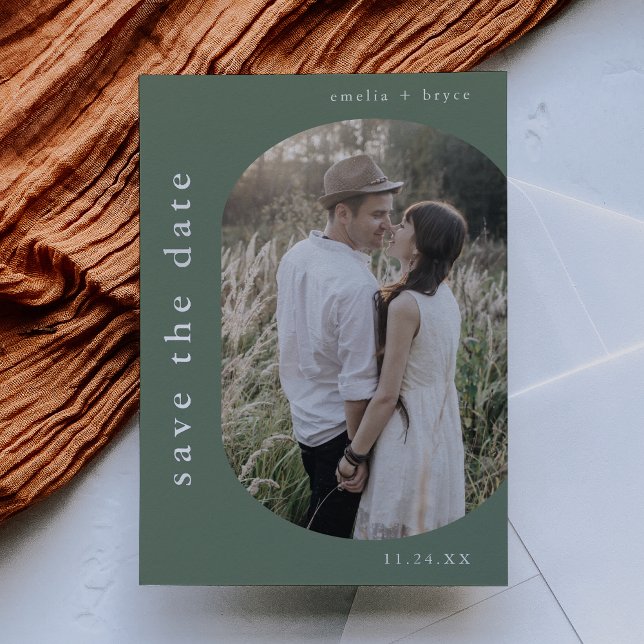 Invitación Con Relieve Metalizado RELIEVE METALIZADO PLATEADO EMELIA Boda en Woodlan (EMELIA Silver Foil Woodland Wedding Save the Date Foil Invitation)