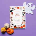 Invitación Con Relieve Metalizado Relieve metalizado presionado | Peek A Boo Hallowe<br><div class="desc">Añade algo de brillo a tus invitaciones para la ducha de bebé con Relieve metalizado de oro, plata o oro rosa. Este clásico y atemporal estilo metálico seguro que añade otro nivel a tus invitaciones. Estas invitaciones de lujo tienen un gran impacto con un Relieve metalizado realmente prensado. Incorporar elementos...</div>