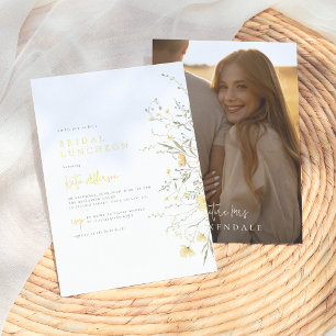Invitación Con Relieve Metalizado Relieve metalizado Real Flor Silvestre Elegante Fo