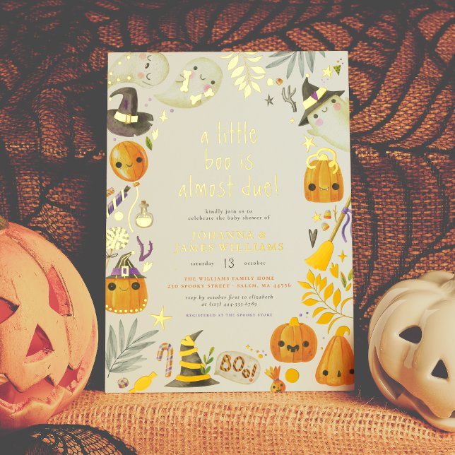 Invitación Con Relieve Metalizado Relieve metalizado real un pequeño fantasma en Bab (Subido por el creador)