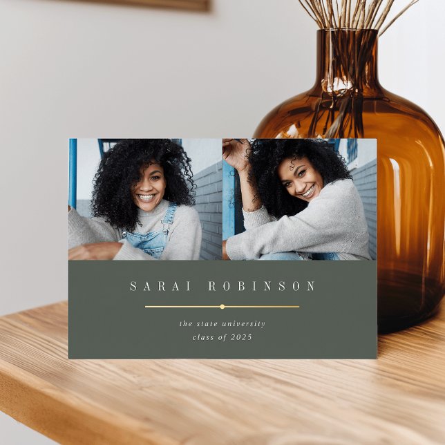 Invitación Con Relieve Metalizado Relieve metalizado subrayado | Invitación de gradu (Subido por el creador)