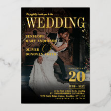 Revista Editorial de Fotos Oscuras Elegante Boda O