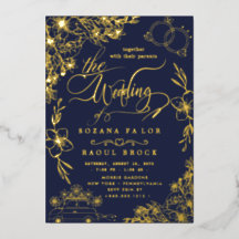 Romance Elegante | Bodas con Hoja de Oro Rosa
