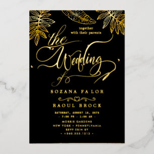 Invitación Con Relieve Metalizado Romance elegante Rosa Boda Relieve metalizado do