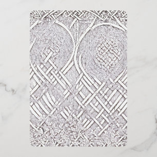 Invitación Con Relieve Metalizado Rosa celta A