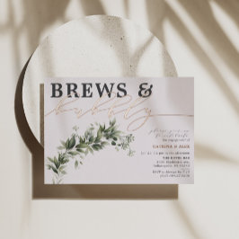 Invitación Con Relieve Metalizado Rosa de fiesta de compromiso de Grey Greenery burb