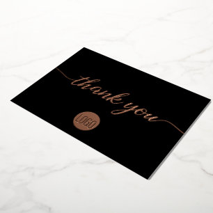 Invitación Con Relieve Metalizado Rosa Gold Gracias personalizado de guiones