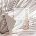 Invitación Con Relieve Metalizado Rosa Gold Heart Gown 80th Birthday Party Real<br><div class="desc">Rosa Gold Heart Gown 80th Birthday Party Invitación al Relieve metalizado Real Ninety & Fabulous! Ver otras invitaciones en nuestra tienda Nest y Nest</div>