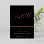 Invitación Con Relieve Metalizado Rosa Gold Script 40 Fiesta de cumpleaños<br><div class="desc">Invitación a Relieve metalizado de Rosa Gold Script 40th Birthday Fiesta Ver otras invitaciones en nuestra tienda Nest y Nest Store</div>