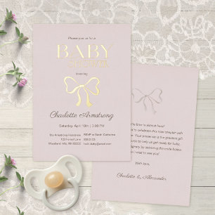 Invitación Con Relieve Metalizado Rosa Polvorienta Profunda Elegante Cumpleaños de B