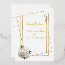 Rosas Glam Blancas y Blanco y Dorado