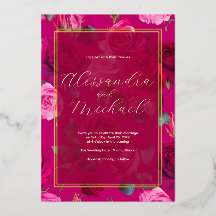 Rosas rosadas en Viva Magenta | Boda