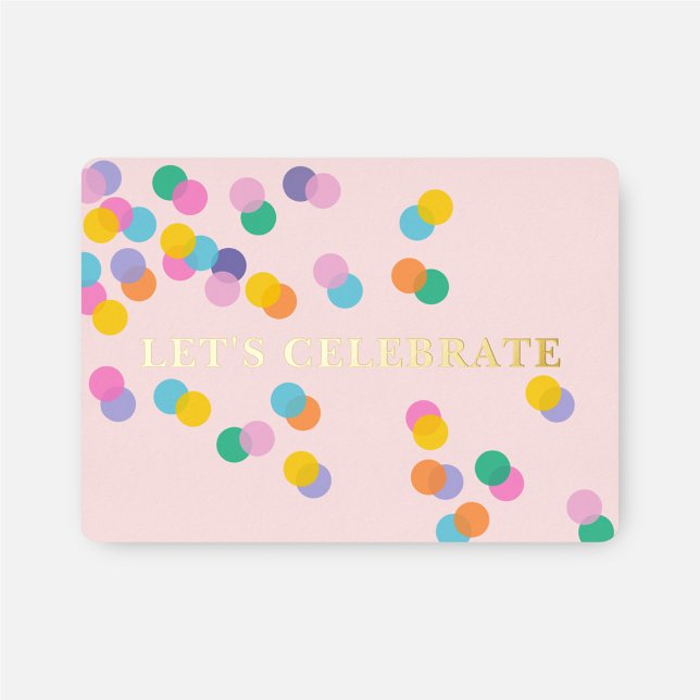 Invitación Con Relieve Metalizado Rubor Pink Confetti Baby Shower celebremos (Subido por el creador)