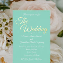 Seafoam Simple Style Boda