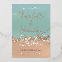 Sencilla playa de veraneo Marítimo Rosegold