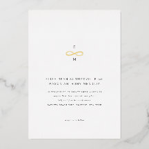 Símbolo de Infinito Dorado Minimalista Chic