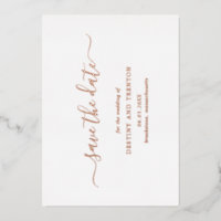 Simple Elegante Boda Salva La Fecha
