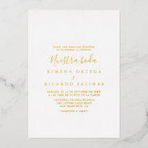 Simple Minimalista Nuestra Boda Boda 