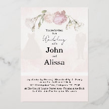 Soft Pink Roses & Bride and Groom Collection