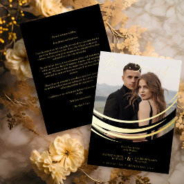 Invitación Con Relieve Metalizado Sophisticated Modern Gold Abstract Geometric Shape