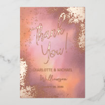 Superposición de foto con brillo rosa Gracias por 