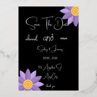 Invitación Con Relieve Metalizado "Tarjetas de Boda de Romance de Encaje Vintage"