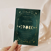 Tarot Verde Esmeralda Boda Celestial Dorado