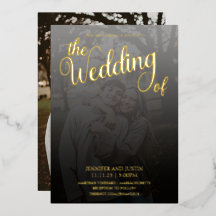 Terrario moderno foto desvanecida boda oro