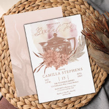 Tetera | Hydrangeas | Té de Novias de Grass Pampas