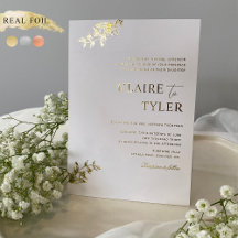 Tipografía de Boda Formal y Romántica con Hojas Re