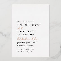 Tipografía moderna y elegante para boda