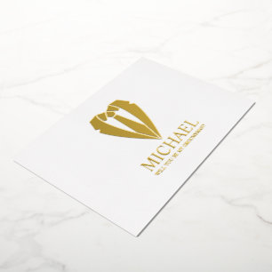 Invitación Con Relieve Metalizado Traje de Boda Dorado Personalizado Propuesta de Pa