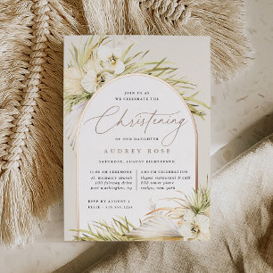 Invitación Con Relieve Metalizado Trópicos de época   Cristalización