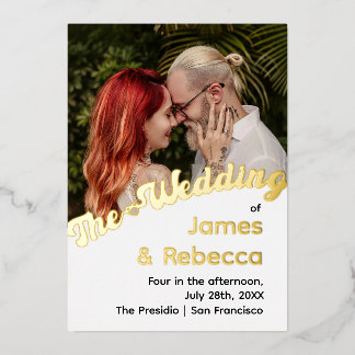 Invitación Con Relieve Metalizado Un poco retro boho Minimalista y extravagante text