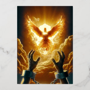 Invitación Con Relieve Metalizado Unidad de Relieve metalizado de libertad - 2 Corin