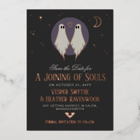 Unión de Almas Fantasmas Lesbiana Save the Date
