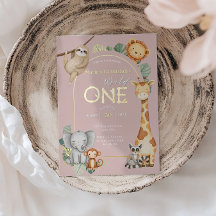 Uno salvaje tropical rosa de safari de animales de