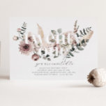 Invitación Con Relieve Metalizado Veintiún florals - 21 cumpleaños - plata<br><div class="desc">Flores acuáticas modernas y hojas de boho con la palabra 'veintiuno' en Relieve metalizado de plata real. ¡Perfecto para tu fiesta de cumpleaños!</div>