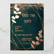 Verde oscuro vintage con oro